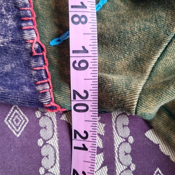 Embroidered Patchwork Zip-Front Jacket — Multicolor - Picture 3 of 3